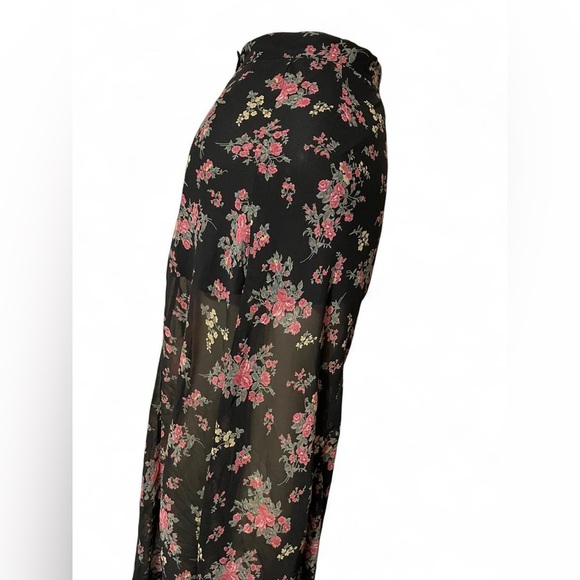 Lumiere Black Floral Maxi Skirt - Picture 3 of 5